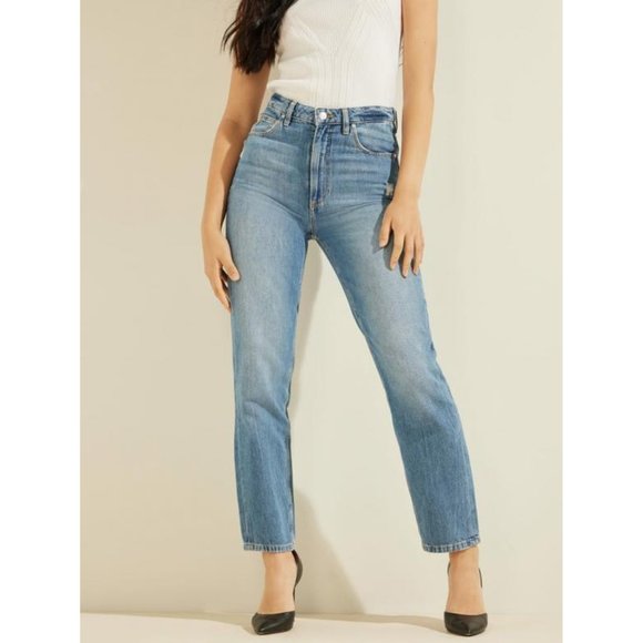 Guess Denim - GUESS Distressed Mom Jeans in Stairway (31)